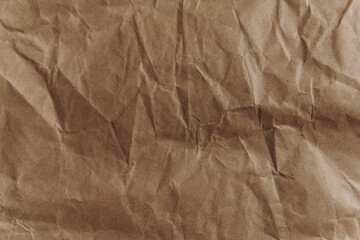 Crumpled kraft paper for background
