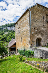 Fototapeta premium Le village de Baume les Messieurs