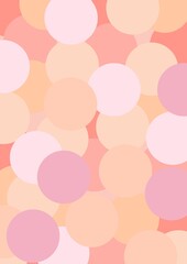 Circle pattern pastel color background wallpaper illustration design