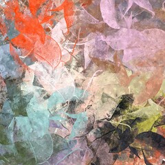 abstract psychedelic background watercolor stylization from colored chaotic brush strokes of different sizes and blurry spots of paint