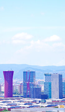 Paisaje urbano de Hospitalet de Llobregat, Barcelona, Catalunya, Espa&ntilde;a, Europa