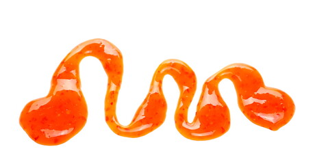 Chili sauce isolated on white background
