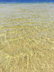 transparent lake water shallow and depth