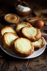 Traditional homemade cottage cheese pastry