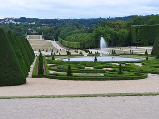 The park of Sceaux in sunday.