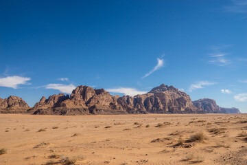 Mountains in Wadi Rum Dessert, Jordan