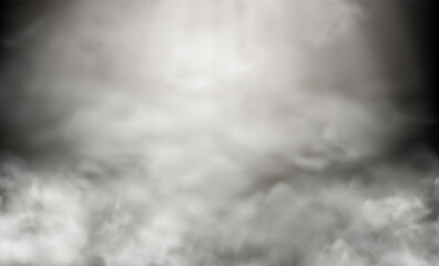 Dry ice smoke clouds fog