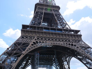 The Eiffel Tower in summer. July 2020.