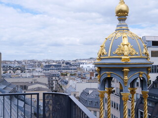 A panoramic view of Paris from a nice terrace. (view from Paris 9th district)