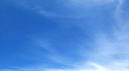 Fototapeta premium blue sky with beautiful natural white clouds