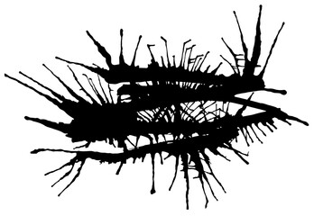 Black blotch. Spot and stains
