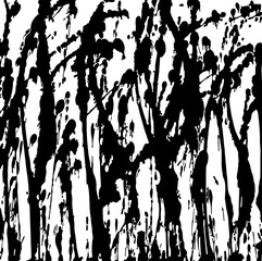 splashed black ink, grungy background, inky texture