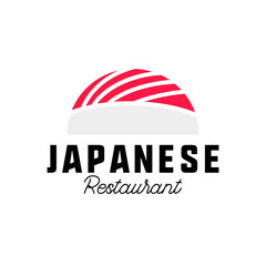 japanese logo for japanese restaurant. vector illustration