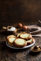 Traditional homemade cottage cheese pastry