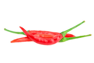 Red chili isolated on white background
