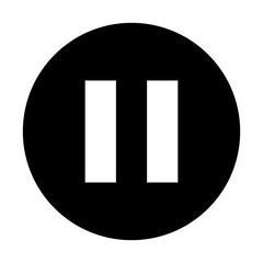 Pause button trendy flat style vector icon. symbol for your web site design, logo, app UI.