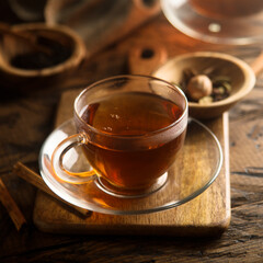 Homemade spicy black tea