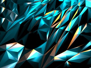 Obraz premium Triangle Poligon Colorful Abstract futuristic Background