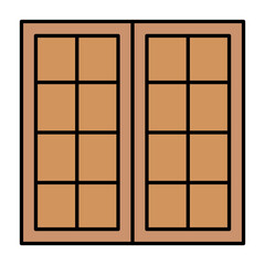 House Front Entrance Door Design vector icon concept