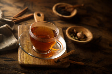 Homemade spicy black tea