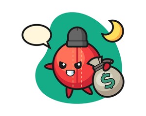 Cricket ball cartoon stolen the money