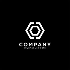 Letter C Logo with  Center  Concept Template Design Vector