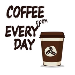 inscription  coffee open every day