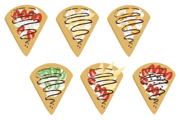 クレープ(チョコレートソース)(線無し)