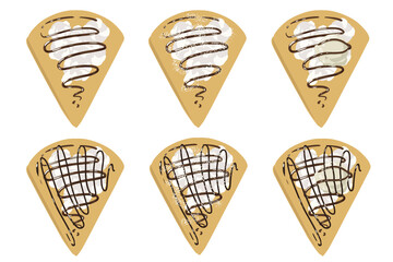 クレープ(チョコレートソースでいろいろ)(線無し)