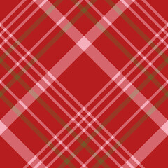 Seamless pattern in simple red, brown and pink colors for plaid, fabric, textile, clothes, tablecloth and other things. Vector image. 2