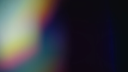 Rainbow Multciolor Optical Flare Abstract Bokeh and Light Leaks Photo Overlays with Camera Lens Film Burn  Defocused Blur Reflection Bright Sunlights. Use in Screen Overlay Mode for Photo Processing.