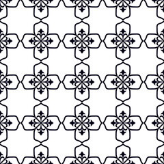 seamless line damask pattern background