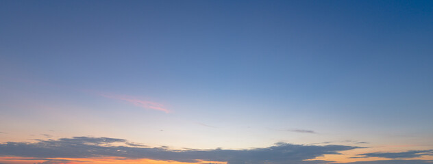 Fototapeta premium sunset sky with clouds banner Background