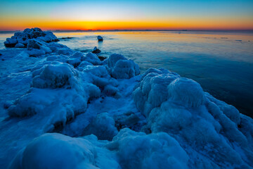 Natural Beach Scenery, Qinhuangdao City, China