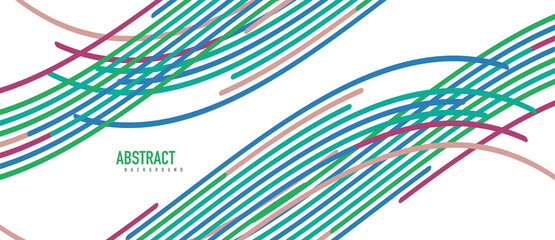 Аbstract moving colorful lines vector backgrounds for cover, placard, poster, banner or flyer