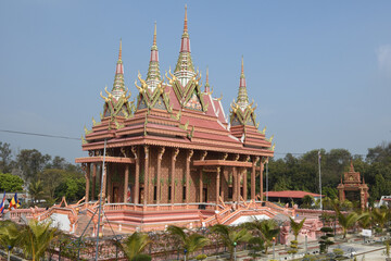 Buddhist monastery at the monastic zone of Lumbini on Nepal