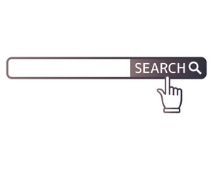 検索ボックスのベクターイラスト　検索バー　