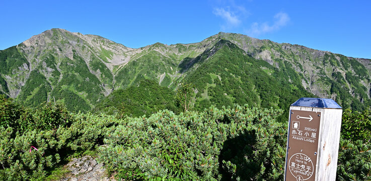 南アルプス赤石岳