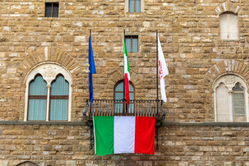 flag of italy, firenze and europe