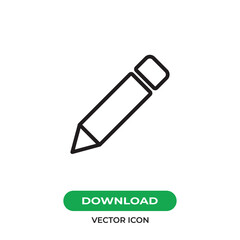 Pen icon vector. Pencil sign