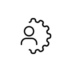 Workforce icon design isolated on white background. Vector illustration