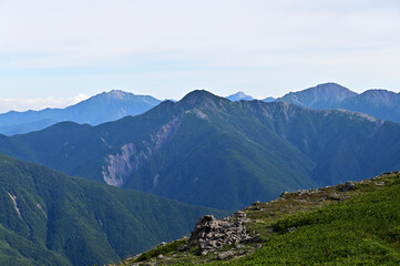 南アルプス荒川岳