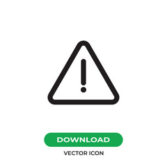 Attention icon vector. Warning sign