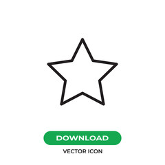 Obraz premium Star icon vector. Favorite sign