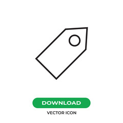 Tag icon vector. Label sign