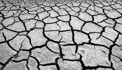 Dry cracks in the mudflats