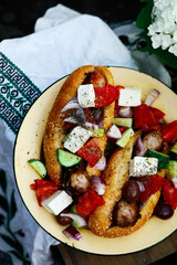 Greek hot dogs in the garden..style rustic
