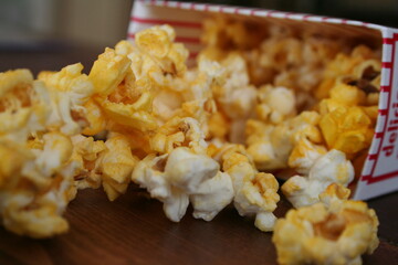 popcorn in a box