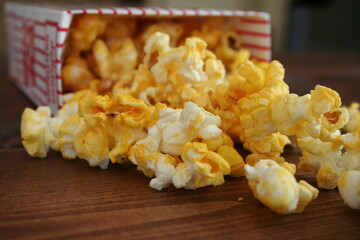 popcorn in a box