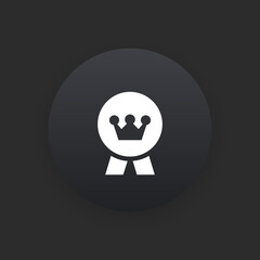 Quality Badge -  Matte Black Web Button